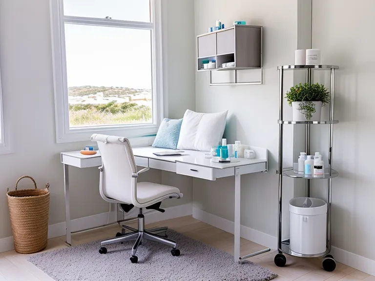 Clean and professional beauty cabin setup for micropigmentation services.