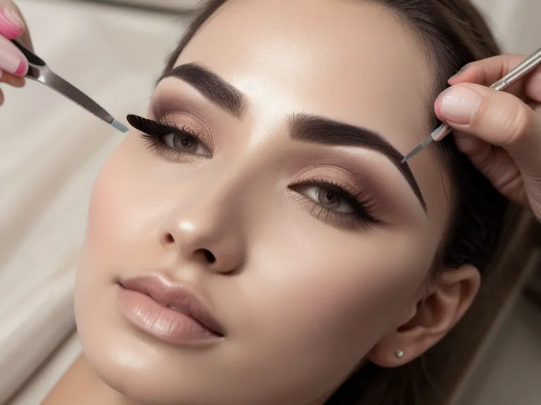 Práctica de microblading en piel sintética de látex durante un hueco libre en la cabina de estética