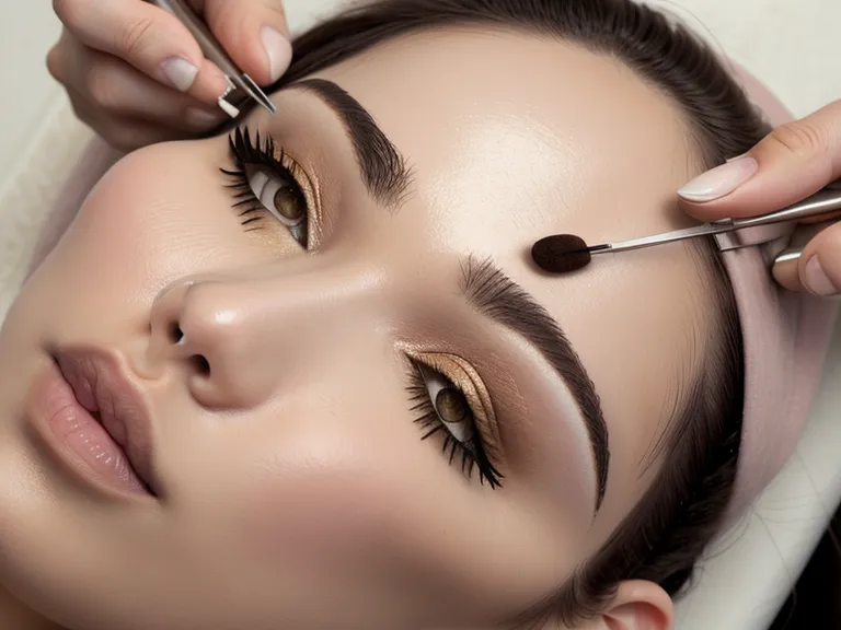 Herramientas de mapeo de cejas con hilo y pie de rey para diseño profesional