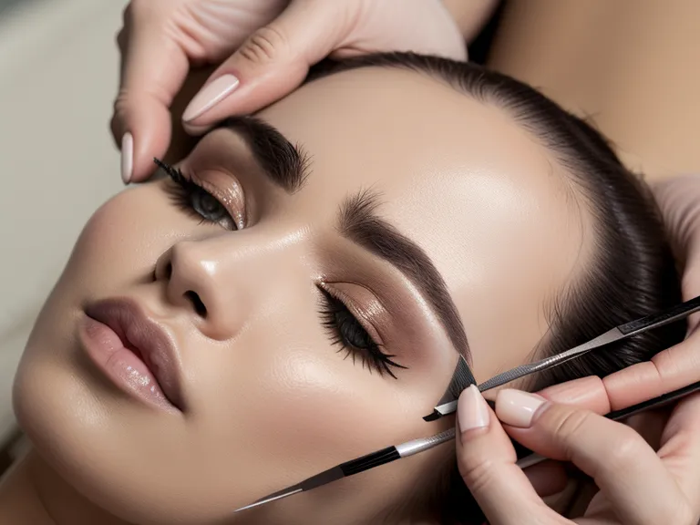 Pigmento y calibrador de proporción para diseño de cejas dentro de una formación estética online