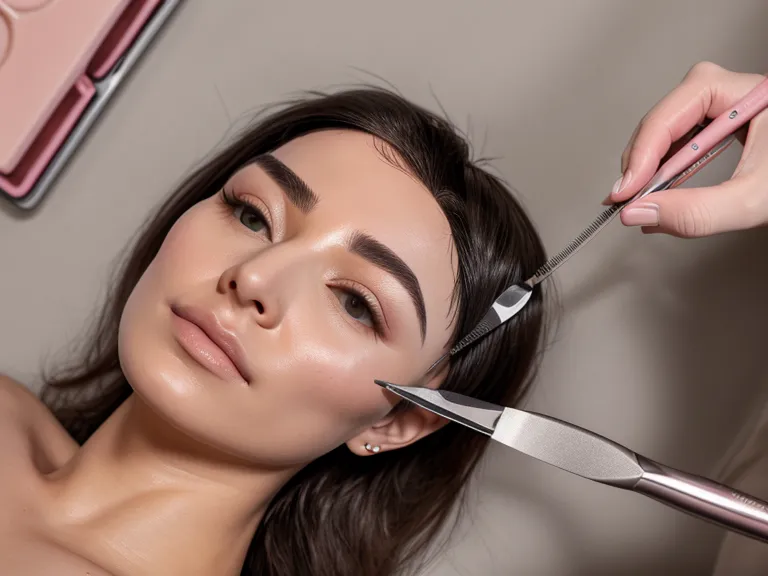 Espacio de trabajo de un negocio de belleza revisando formación estética online en tablet