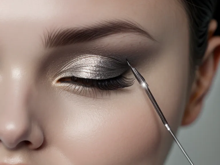 Primer plano de una aguja 1RL para micropigmentación de cejas