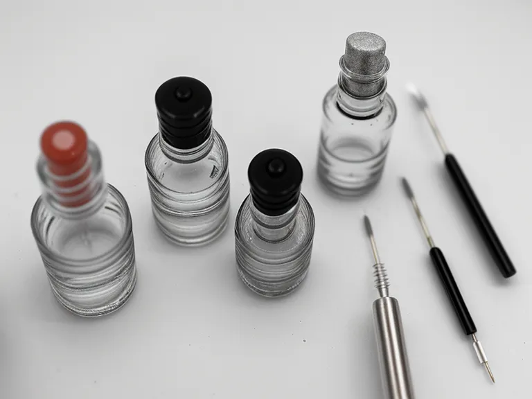 Primer plano de una aguja nano de 0.18mm para microblading avanzado