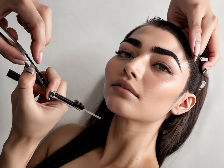Técnica de ángulo de 90 grados en práctica de microblading sobre látex