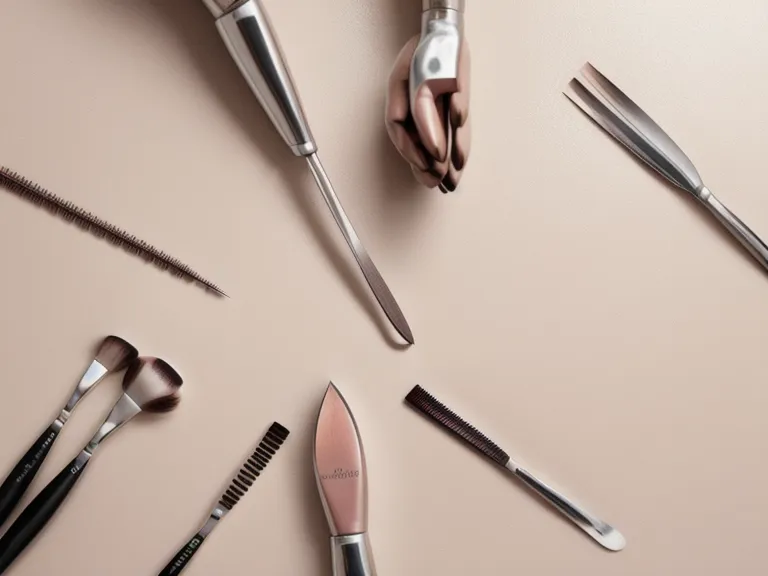 Aguja de microblading en configuración de abanico junto a pigmento para trazos hiperrealistas